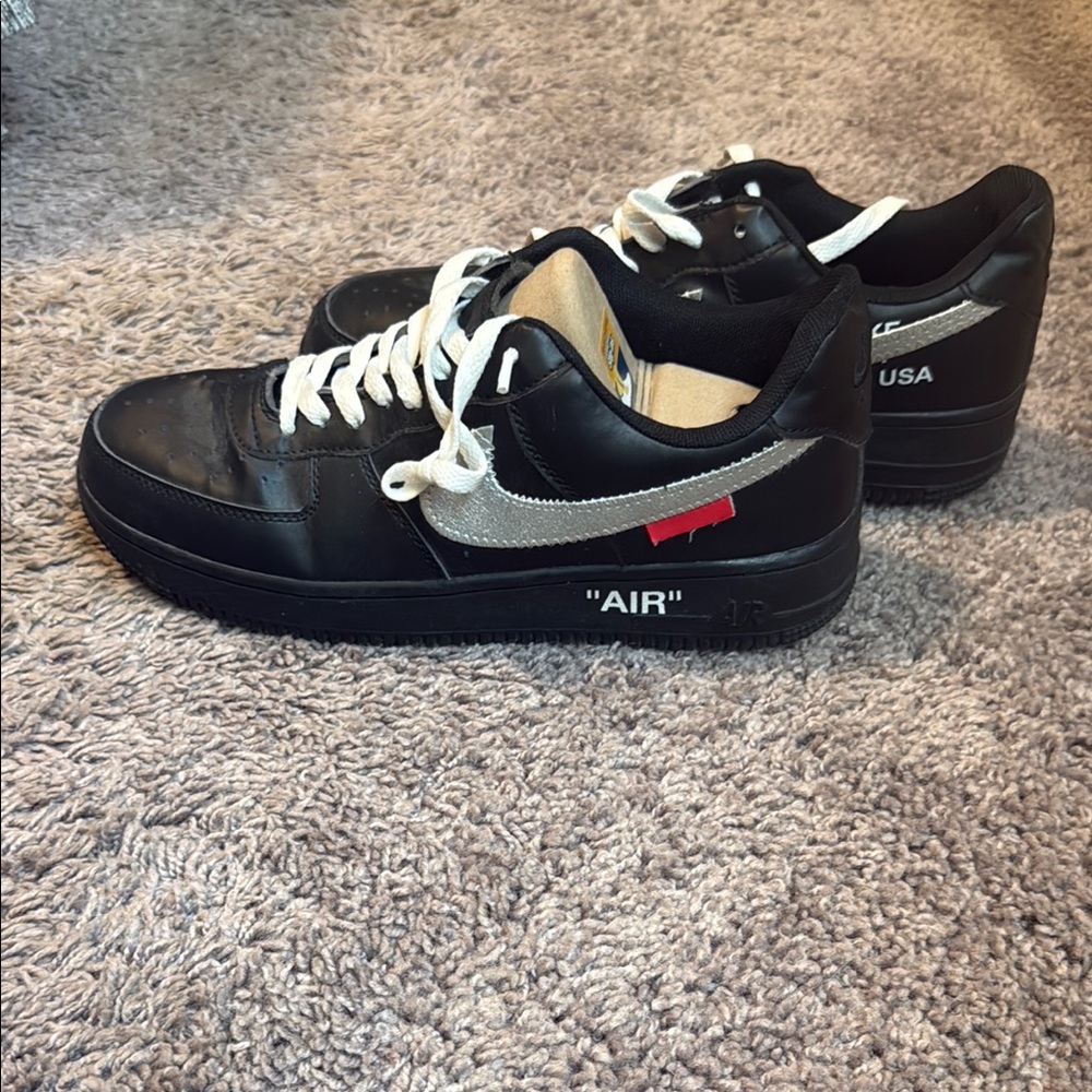 Black and Silver Sneakers with White Laces